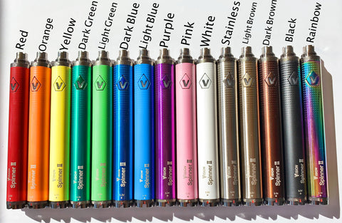 Spinner 2 1650mAh 3.3-4.8v Twist Variable Voltage Vape Battery +USB Charger