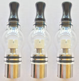 Glass Globe Tank - For Concentrates - 5 Pack - Dual Quartz, Single Quartz or Single Cotton Coils