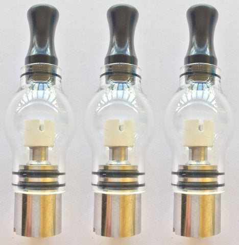 Glass Globe Tank - For Concentrates - 5 Pack - Dual Quartz, Single Quartz or Single Cotton Coils